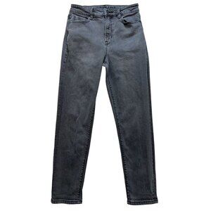 American Eagle Womens Skinny Jeans Size 4 Gray Black Denim Ankle High Rise